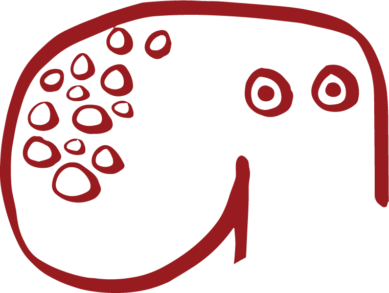 Head of hand-drawn octopus mascot